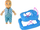 Set lodre LeanToys Doll, kukull mami shtatzënë me bebe, flokë të gjatë, me aksesorë