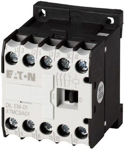 Kontaktor Eaton DILEM-01, 9A 3P, 42V AC, gri