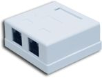 Мрежна приклучница Alantec GN011, UTP Cat.6, 2x RJ45, бела