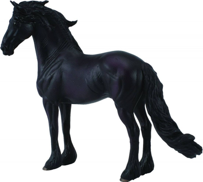 Фигурина играчка Collecta Friesian Stallion 004-88439, фризиски коњ, за деца