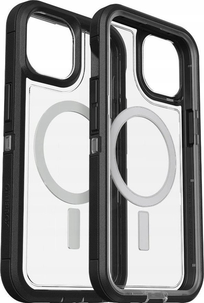 Kapak telefoni OtterBox Defender XT për iPhone 14 Pro Max, MagSafe, i tejdukshëm me kornizë të zezë