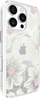 Kapak telefoni Kate Spade New York Liquid Glitter MagSafe për iPhone 16 Pro, model Hollyhock, transparent me lule