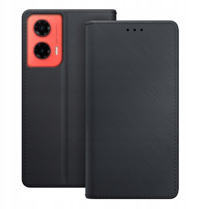Këllëf portofol 3MK për Motorola Moto G35 5G, me kapak, i zi