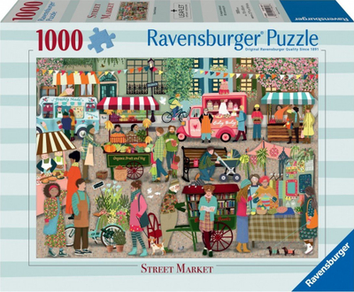 Puzzle Ravensburger Street Market, 1000 copëza, shumëngjyrësh