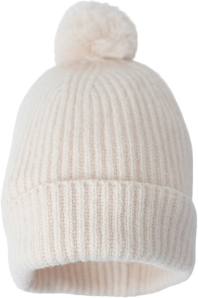 Kapelë për bebe Lodger Folklore Birch, lesh Merino, 3-6 muaj, e bardhë