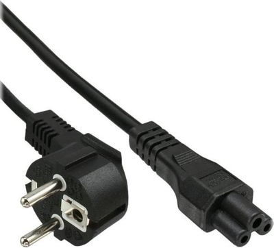 Kabllo rryme InLine Cloverleaf 16657D, 2m, e zezë