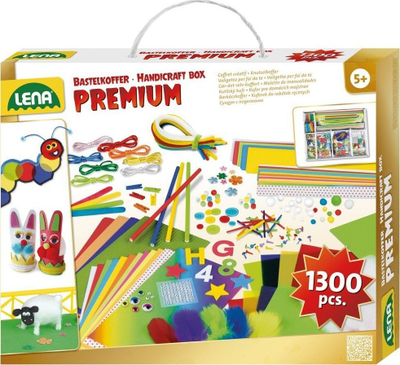 Set krijues Lena Premium, 1300 pjesë, për punëdore, shumëngjyrësh