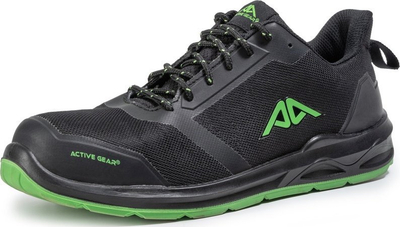 Këpucë pune Active Gear A-RUN Low, S3, nr. 38, të zeza me jeshile