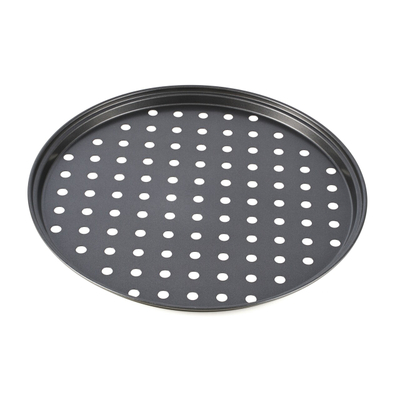 Tepsi për pica Vanora, 26 cm, çelik karboni, e zezë