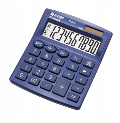 Калкулатор маса Eleven SDC-810NRNVE, голем екран, сива