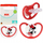 Qetësues silikoni NUK Perfect Match Disney Air Minnie, 18-36m, i kuq