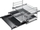 Set teleskopik për furrë Bosch HEZ438301, 3 palë shina rrëshqitëse, inoks