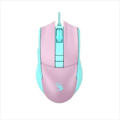 Mouse gaming A4tech Bloody L65 Max, 12000 DPI, RGB, roz