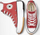 Atlete Converse Run Star Hike Platform, me qafë t’ lartë, me taban platformë, t kuqe