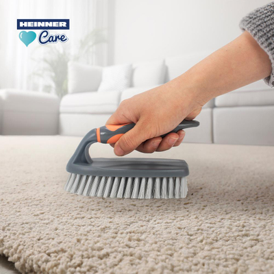 Set pastrimi Heinner Care Mega Clean, 5 pjesë, çelik inox dhe gomë, gri dhe portokalli