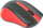 Maus Omega OM-05G, wireless, USB, i zi dhe i kuq