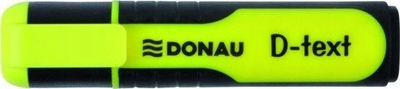 Marker Donau D-Text Highlighter, fluorescent, i verdhë