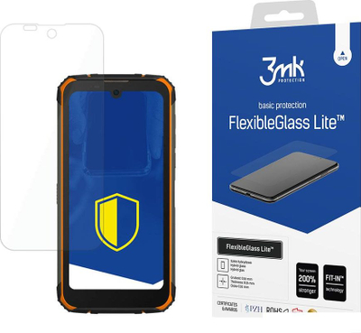 Заштитно стакло 3MK FlexibleGlass Lite за Doogee S59 Pro, хибридно, ултра тенко, проѕирно