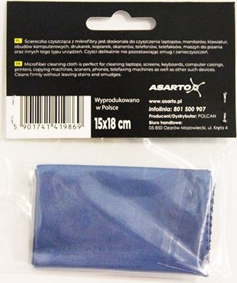 Leckë mikrofibër Asarto Microfiber Cloth, 15 x 18 cm, blu