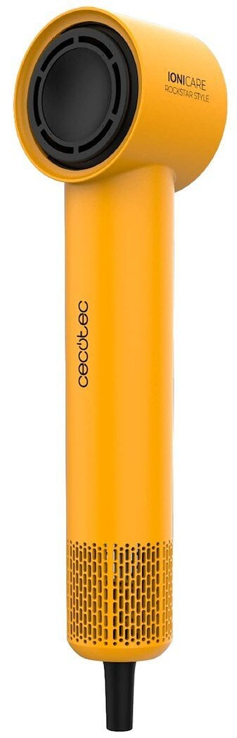 Tharëse flokësh Cecotec IONICARE RockStar Style, 1500W, me jonizim, e verdhë