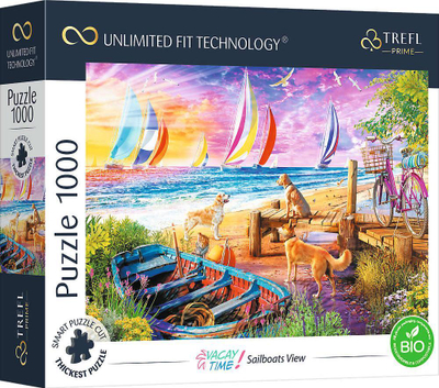 Puzzle Trefl View of Sailboats, 1000 copë, Unlimited Fit