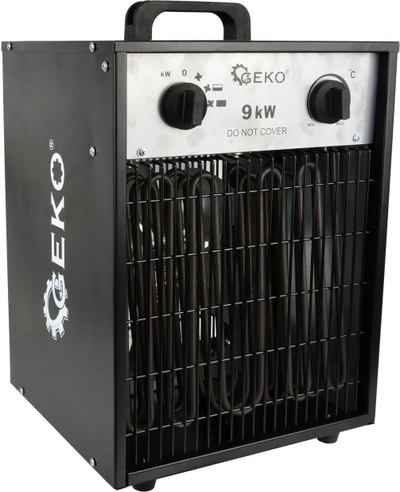 Електричен грејач со вентилатор GEKO 9kW, IP44, пренослив, син