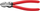 Dare prerëse anësore Knipex 70 01 160, koka e lustruar, doreza plastike, të kuqe