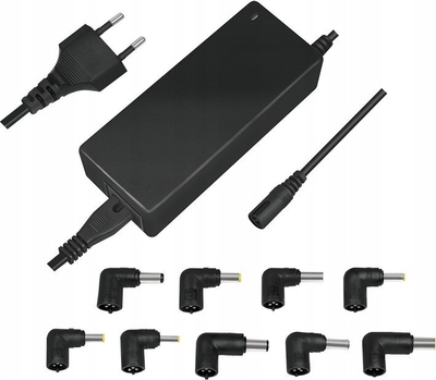 Adapter karikues universal LogiLink PA0215, 90W, për laptop, i zi