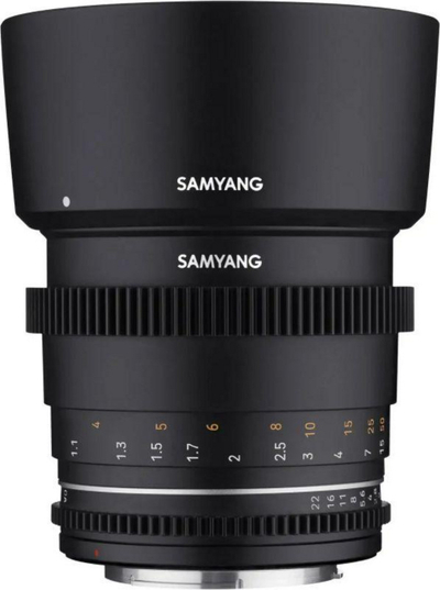 Lente Samyang Sony VDSLR MK2 (F1311206102), 85mm, 1.5, e zezë