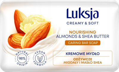 Sapun kremoz Sarantis Luksja Creamy and Soft, bajame dhe gjalpë shea, 90g