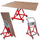Karrocë platformë Holzmann PW3040KIPP, kapacitet 136kg, mekanizëm kthyes, e kuqe