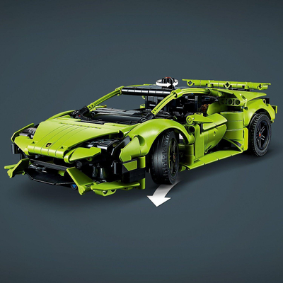 Set ndërtimi LEGO Technic Lamborghini Huracán Tecnica 42161, model supermakine, jeshile