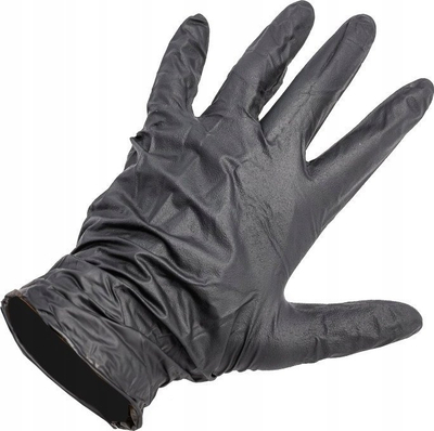 Dorezë nitrili RR Customs Rubber Glove, madhësia XL 9-10, profesionale, e zezë