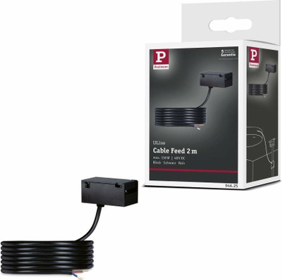 Adapter varëse Paulmann ULine Power Feed, 2 m, i zi
