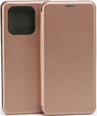 Kapak portofol magnetik për telefon Xiaomi 12C, pink gold