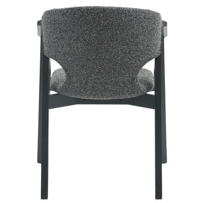Kolltuk ngrënieje Yeger 62,5x60x79Hcm (HM9995.01), zezë/ gri