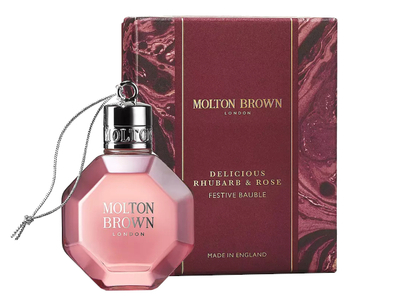 Xhel dushi për femra Molton Brown Delicious Rhubarb & Rose Festive Bauble, 75 ml