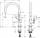 Rubinet lavamani Hansgrohe Talis S Rain 72804670, dalje anësore, matte black, i zi