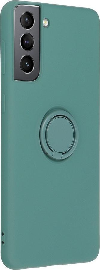 Mbrojtëse telefoni Forcell Silicone Ring për Samsung Galaxy A53 5G, silikon, me unazë stand, jeshile