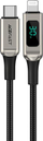 Kabllo Acefast C6-01 Type-C në Lightning, 1.2m, 30W PD, argjendi