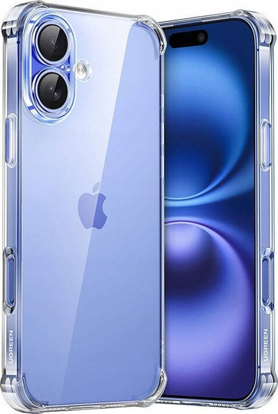 Çakëll telefoni Ugreen Bright Cushion CA101 për iPhone 16, TPU i butë, transparent