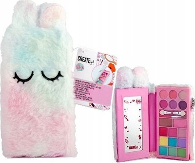 Set grimi Create It! Make-up Set Fluffy, paletë me pasqyrë, me furça, shumëngjyrësh
