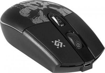 Gejминг безжичен глушец Defender Beta GM-707L, 1600 DPI, црн со повеќебојно осветлување