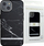 Kapak telefoni Richmond &amp; Finch Black Marble për iPhone 13, plastik, i zi