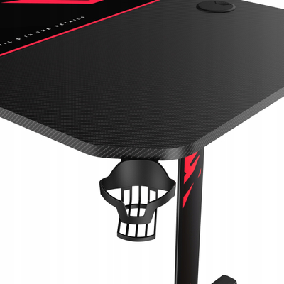 Tavolinë gaming Diablo Chairs X Mate 1600, 160 x 75 cm, kapacitet deri 80 kg, e zezë