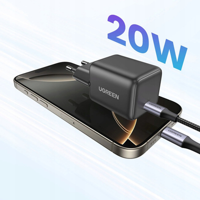 Karikues muri Ugreen X512, 20W, USB C, GaN, gri