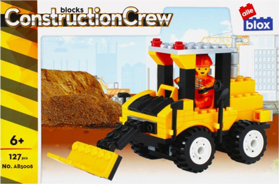 Lodër ndërtimi Alleblox Bulldozer, 127 pjesë, blloqe konstrukti, shumëngjyrëshe