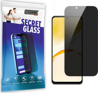 Xham mbrojtës privatësie Grizz SecretGlass për Realme Narzo N53, 9H, oleofobik, transparent