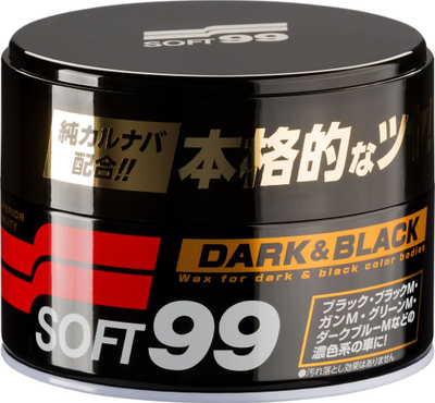 Dвојна паста за полирање Soft99 Dark &amp; Black, цврст восок, 300 g