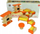 Set mobiljesh druri për kukulla Pro Kids Living Room, dhomë dite, 5 pjesë, portokalli me të verdhë